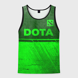 Мужская майка без рукавов Dota - green gradient посередине
