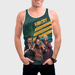 Майка-безрукавка мужская Far Cry villains, цвет: 3D-белый — фото 2