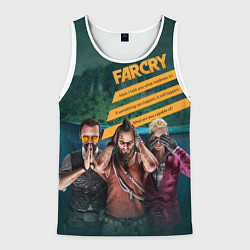 Майка-безрукавка мужская Far Cry villains, цвет: 3D-белый