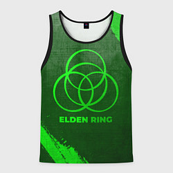 Майка-безрукавка мужская Elden Ring - green gradient, цвет: 3D-черный