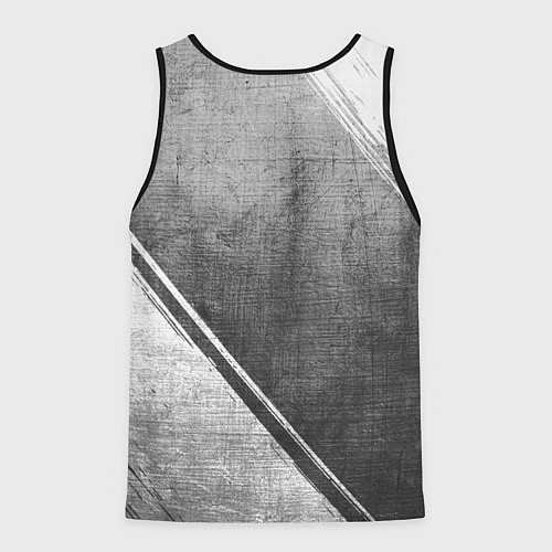 Мужская майка без рукавов Ramones - grey gradient вертикально / 3D-Черный – фото 2