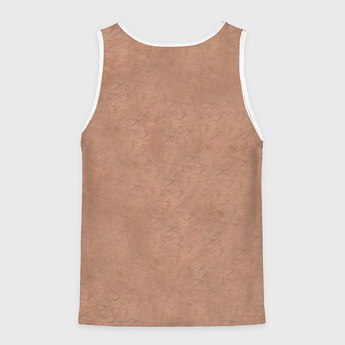 Мужская майка без рукавов Волосатое тело толстяка / 3D-Белый – фото 2