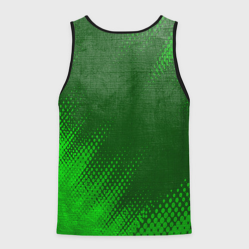 Мужская майка без рукавов Haval - green gradient вертикально / 3D-Черный – фото 2