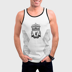 Майка-безрукавка мужская Liverpool white poly, цвет: 3D-черный — фото 2