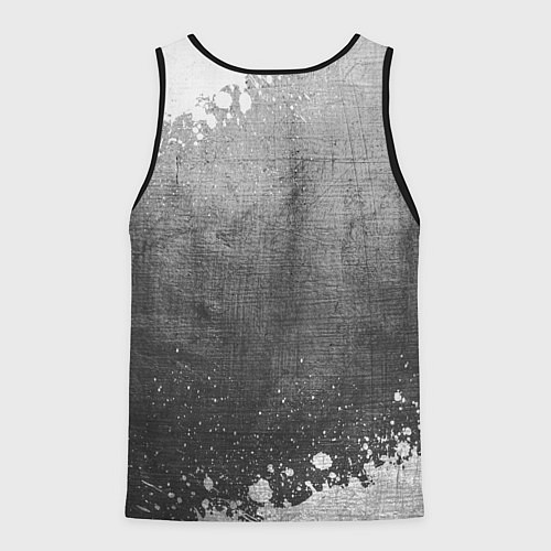 Мужская майка без рукавов Tesla - grey gradient / 3D-Черный – фото 2