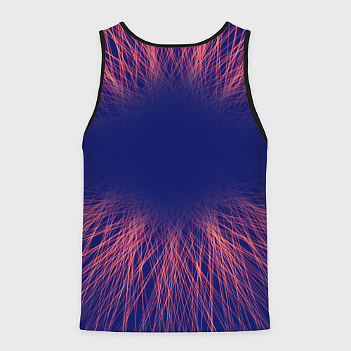 Мужская майка без рукавов Bring Me the Horizon red energy / 3D-Черный – фото 2
