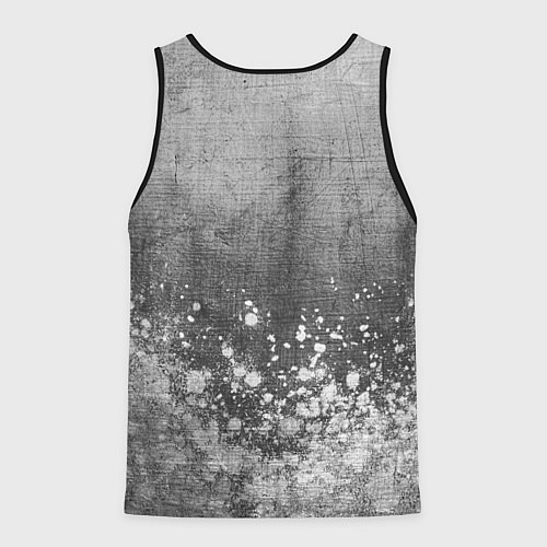 Мужская майка без рукавов PSG - grey gradient посередине / 3D-Черный – фото 2