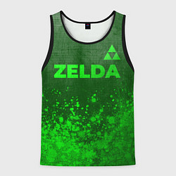 Мужская майка без рукавов Zelda - green gradient посередине