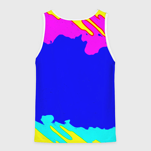 Мужская майка без рукавов Monster energy краски цветные / 3D-Белый – фото 2