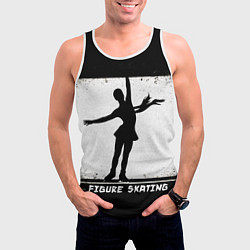 Майка-безрукавка мужская Figure skating, цвет: 3D-белый — фото 2