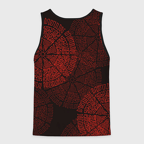 Мужская майка без рукавов Древне-не-древние узоры / 3D-Черный – фото 2