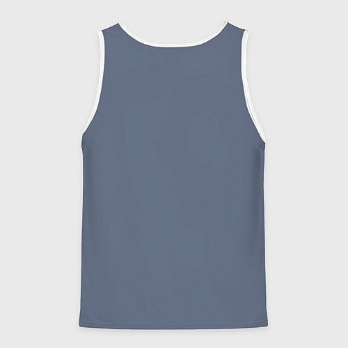 Мужская майка без рукавов Пальмы в космосе - вапорвейв космонавт / 3D-Белый – фото 2