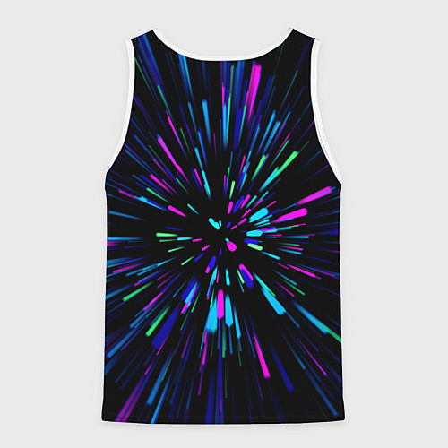 Мужская майка без рукавов Neon rods / 3D-Белый – фото 2