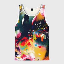 Майка-безрукавка мужская Глубокая абстракция, цвет: 3D-белый