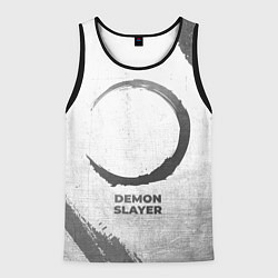 Мужская майка без рукавов Demon Slayer - white gradient