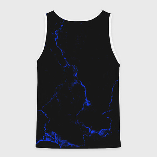 Мужская майка без рукавов Color black blue / 3D-Белый – фото 2