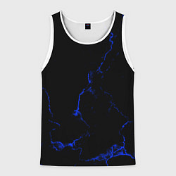 Мужская майка без рукавов Color black blue