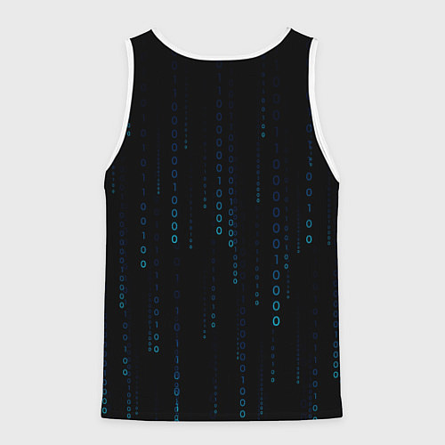Мужская майка без рукавов Color black blue / 3D-Белый – фото 2