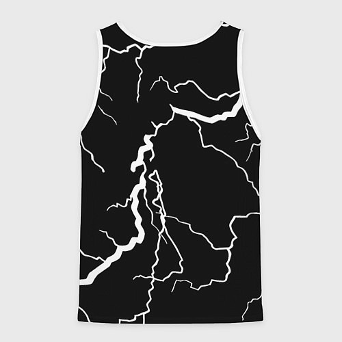 Мужская майка без рукавов Liverpool storm black / 3D-Белый – фото 2