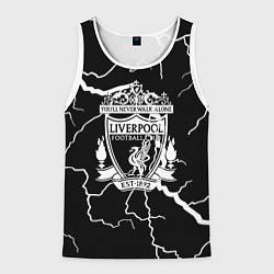 Майка-безрукавка мужская Liverpool storm black, цвет: 3D-белый