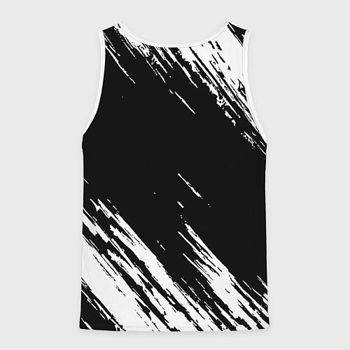 Мужская майка без рукавов Juventus штрихи красок / 3D-Белый – фото 2