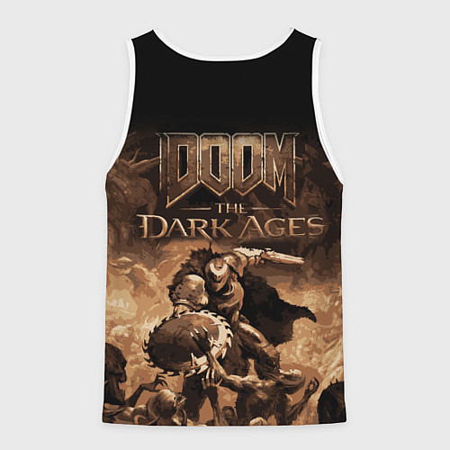 Мужская майка без рукавов Doom the dark ages / 3D-Белый – фото 2