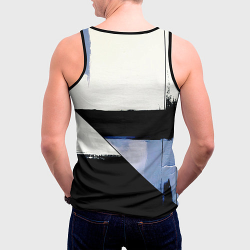 Мужская майка без рукавов Honda логотип / 3D-Черный – фото 4