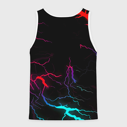 Мужская майка без рукавов Real Madrid neon storm / 3D-Белый – фото 2