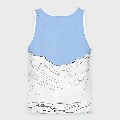 Мужская майка без рукавов Злой орущий медведь / 3D-Белый – фото 2