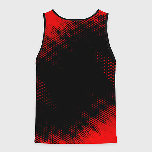 Мужская майка без рукавов SsangYong - red gradient / 3D-Черный – фото 2
