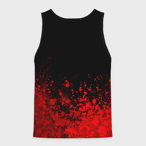 Мужская майка без рукавов Foo Fighters - red gradient посередине / 3D-Черный – фото 2