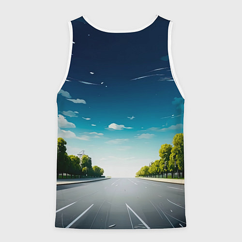 Мужская майка без рукавов Архитектор и молния / 3D-Белый – фото 2