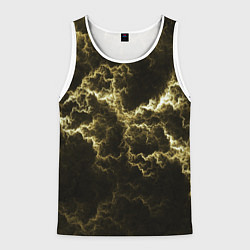 Майка-безрукавка мужская Lightning yellow, цвет: 3D-белый