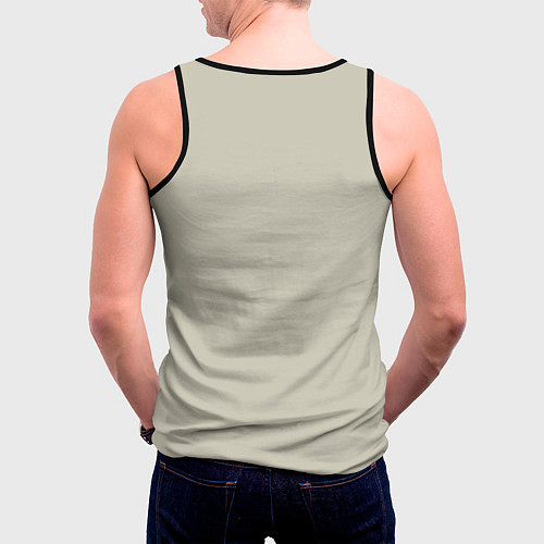 Мужская майка без рукавов Огенный Бэтмент / 3D-Черный – фото 4