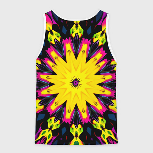 Мужская майка без рукавов Звездный калейдоскоп / 3D-Белый – фото 2