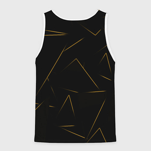 Мужская майка без рукавов Color yellow line / 3D-Белый – фото 2