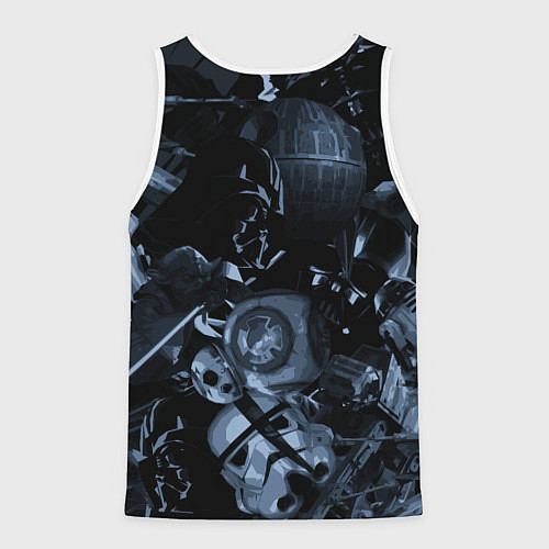 Мужская майка без рукавов Star wars персонажи из звездных войн / 3D-Белый – фото 2