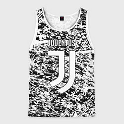 Майка-безрукавка мужская Juventus краски текстура, цвет: 3D-белый