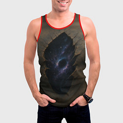 Майка-безрукавка мужская Астральный разлом, цвет: 3D-красный — фото 2