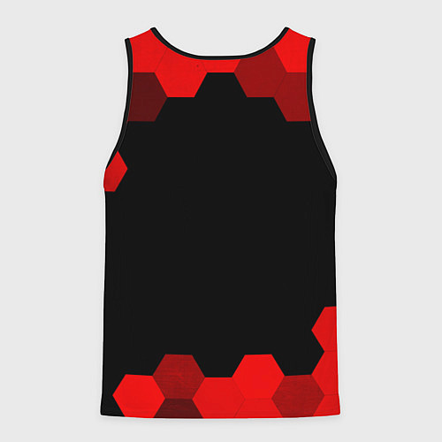 Мужская майка без рукавов Citroen - red gradient / 3D-Черный – фото 2