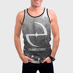 Майка-безрукавка мужская Evanescence - grey gradient, цвет: 3D-черный — фото 2
