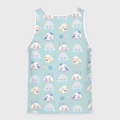 Мужская майка без рукавов Нежные зайки / 3D-Белый – фото 2