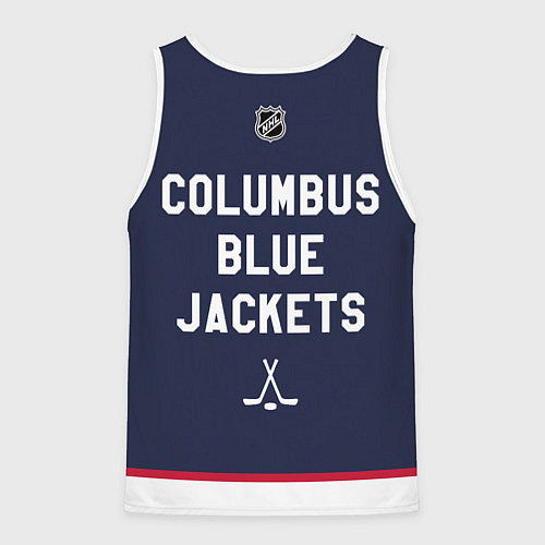 Мужская майка без рукавов Columbus Blue Jackets - NHL team / 3D-Белый – фото 2