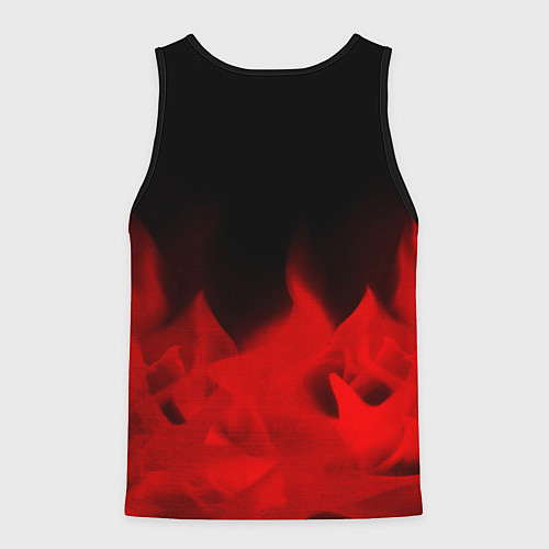 Мужская майка без рукавов Honda - red gradient посередине / 3D-Черный – фото 2