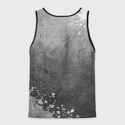 Мужская майка без рукавов Die Antwoord - grey gradient вертикально / 3D-Черный – фото 2
