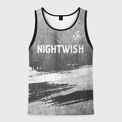 Майка-безрукавка мужская Nightwish - grey gradient посередине, цвет: 3D-черный