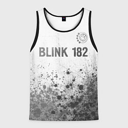 Мужская майка без рукавов Blink 182 - white gradient посередине