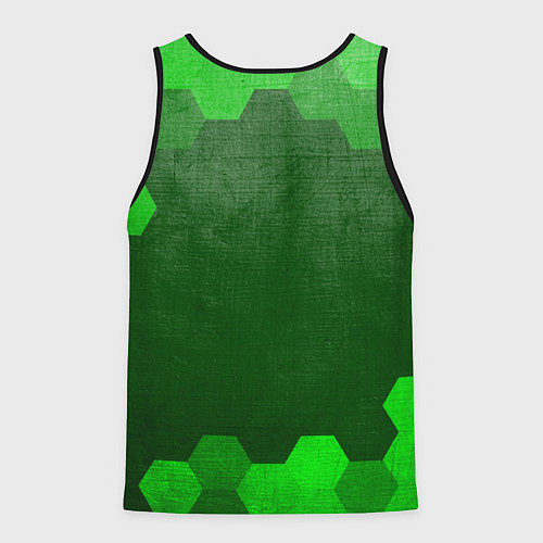 Мужская майка без рукавов Dongfeng - green gradient / 3D-Черный – фото 2