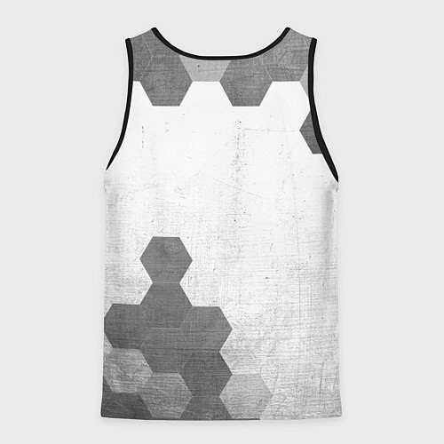 Мужская майка без рукавов Citroen - white gradient вертикально / 3D-Черный – фото 2