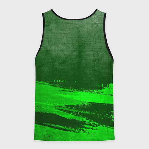 Мужская майка без рукавов Elden Ring - green gradient посередине / 3D-Черный – фото 2
